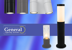 Новинки! Столбы, фасадные светильники и аксессуары